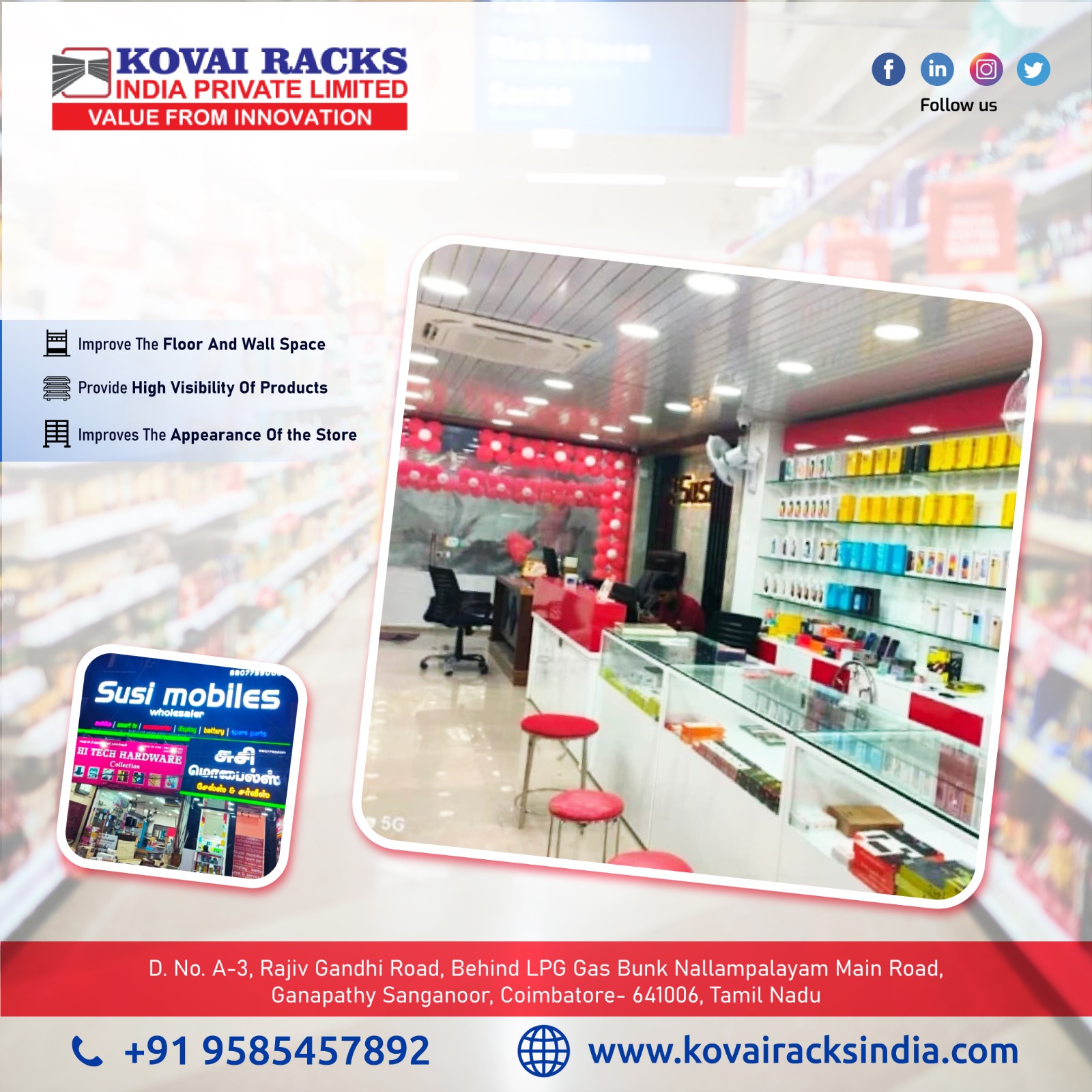 Mobile Shop Racks 